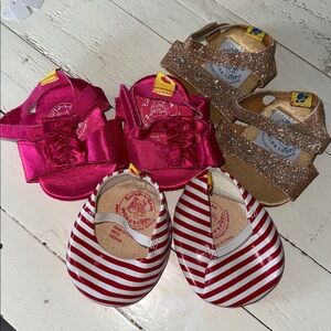 Stylish build a bear Shoes Set - Red, Pink, and Gold